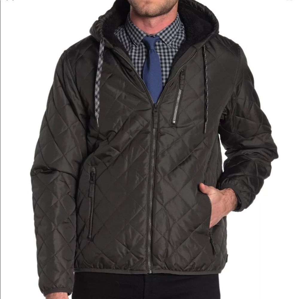 Hawke & Co. Men’s Quilted Hooded Puffer Jacket